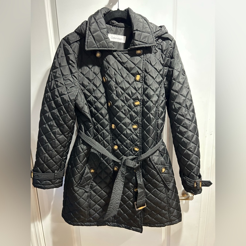 Calvin Klein Black and Gold Button